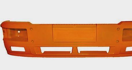 Бампер SHAANXI F2000 (цельная- металл-ЖЕЛТЫЙ)