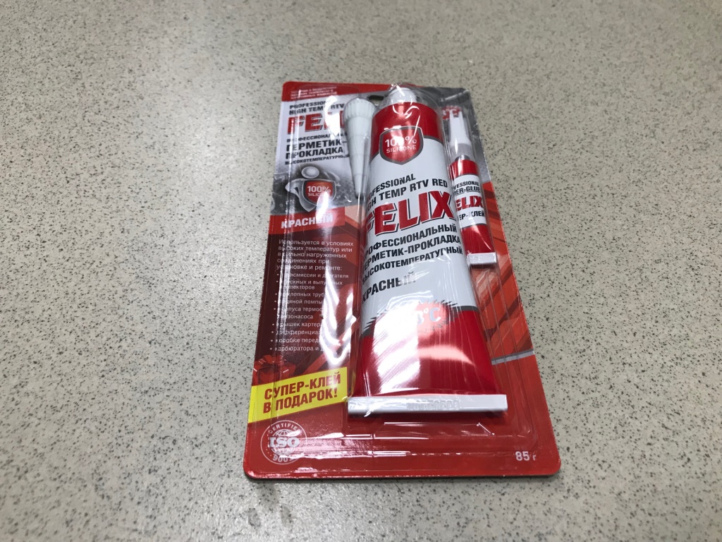 Герметик-прокладка 85 гр. (красный) FELIX 411040057