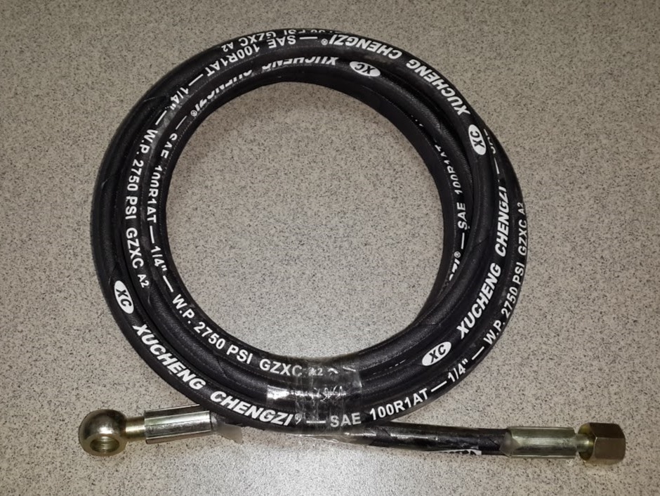 Шланг ПГУ от ГЦС L=400mm HOWO,SHAANXI