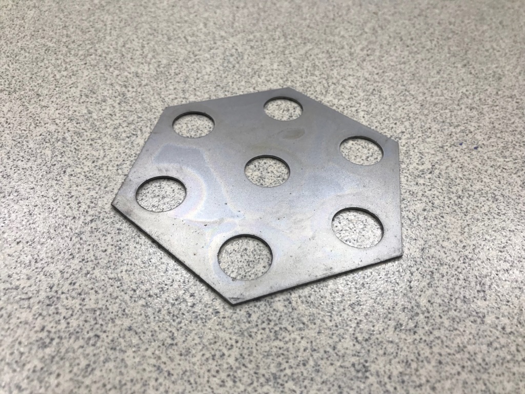 Шайба балансира стопорная HOWO, SHAANXI (6-угольная, 7 отверстий)