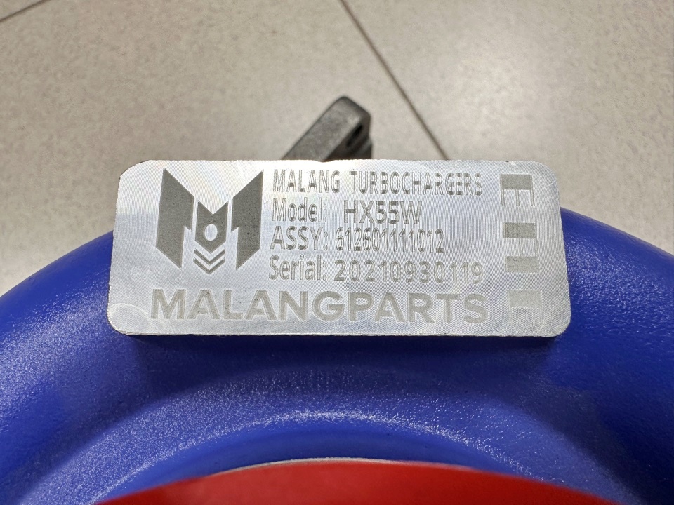 Турбокомпрессор SHAANXI 336 л.с. WP10 ЕВРО-4 HX55W (под шпильки) MALANG