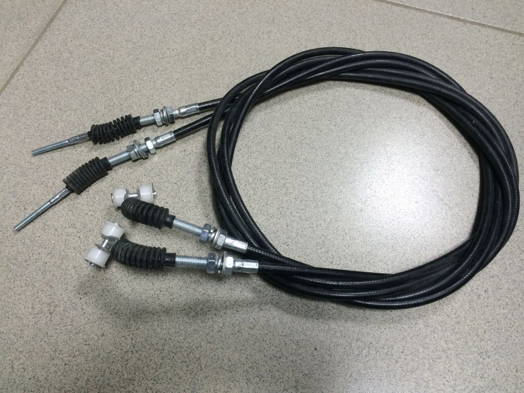 Трос газа SHAANXI F2000,F3000 L=3000 (ШТЫРЬ-РОЛИК)