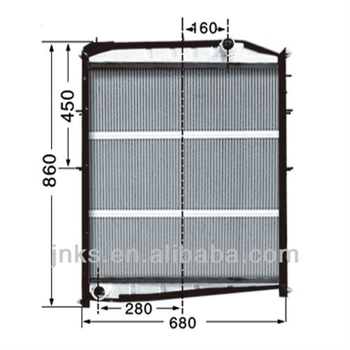 Радиатор водяной HOWO А7
