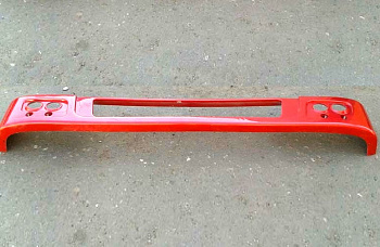 Бампер HOWO железный (красный)  