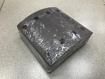 Накладка тормозная HOWO, SHAANXI F2000 задняя LEO500007B