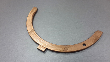 Полукольцо коленвала ЯМЗ-840,850, ТМЗ-8421 нижнее