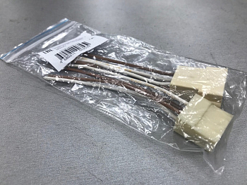 Разъем соединительный 6.3мм 4-клеммный (м+п) в сборе с проводами АЭД 