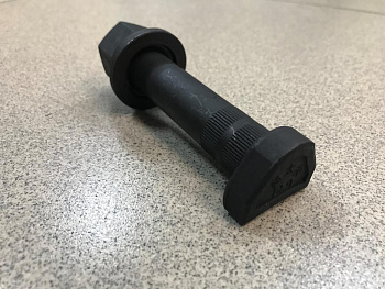 Болт колесный задний HOWO, SHAANXI F2000, M23х1,5 L=120 с насечками MALANG