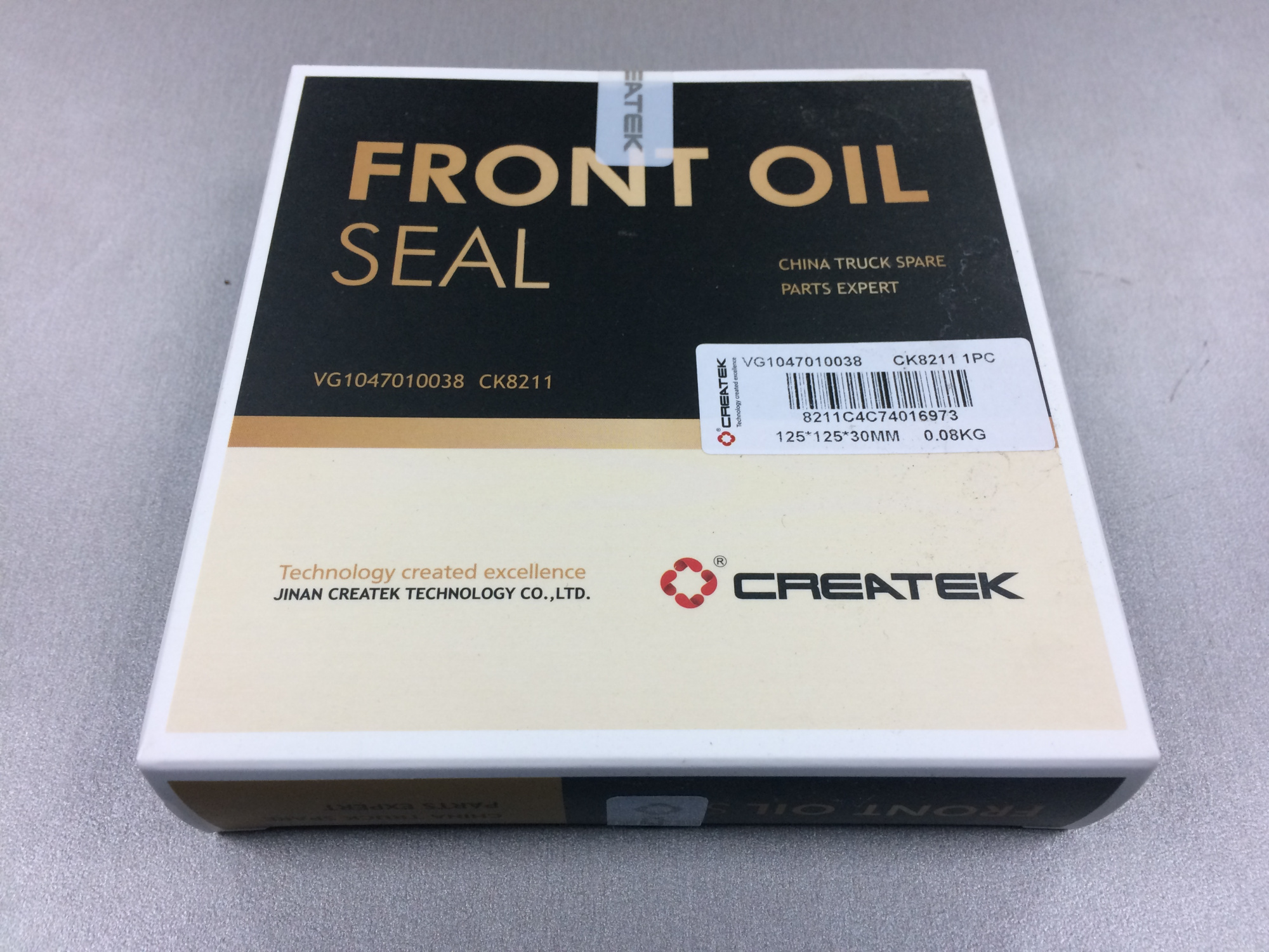 Сальник коленвала передний WD615, WP10 95х115х12 CREATEK