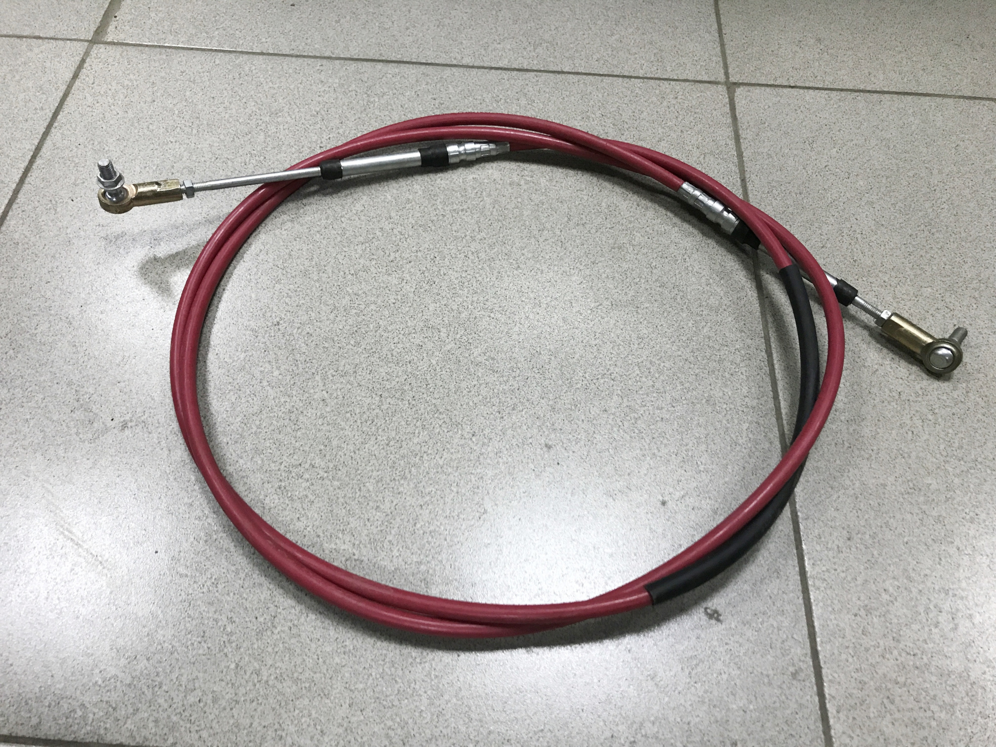 Трос КПП FULLER HOWO,SHAANXI L=3440 (красный)