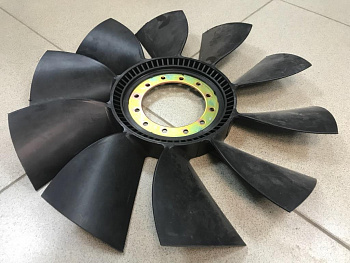 Крыльчатка вентилятора HOWO,SHAANXI 10 лопастей D=610 без круга