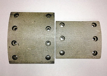 Накладка тормозная HOWO, SHAANXI передняя К-Т на 1- ну колодку (2 шт) QINYAN