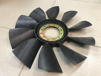 Крыльчатка вентилятора HOWO,SHAANXI 10 лопастей D=570 без круга