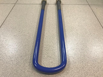 Стремянка SHAANXI, HOWO L=570 М24 П-образная задняя СИНЯЯ