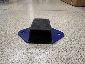 Подушка (отбойник) рессоры задняя SHAANXI синяя QINYAN