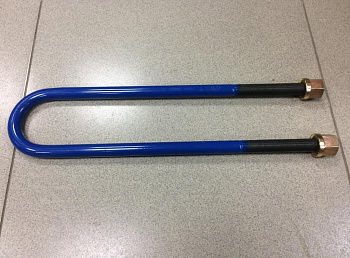 Стремянка SHAANXI, HOWO L=570 М24 U-образная задняя СИНЯЯ