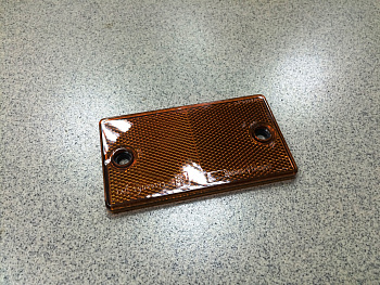 Катафот габаритный (65х115 мм) оранжевый РУДЕНСК