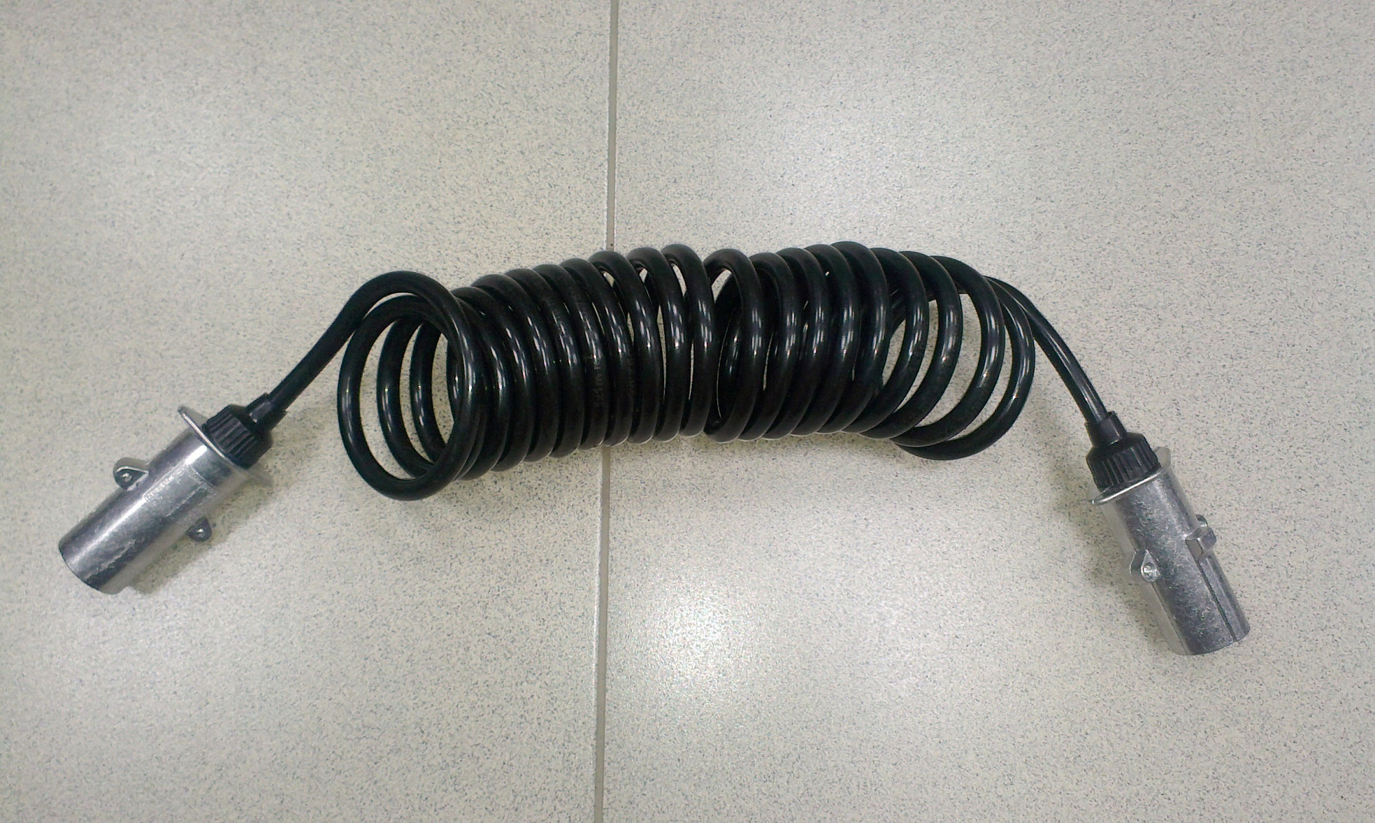 Шланг прицепа электрический витой 5,5 м (с разъемом)