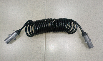 Кабель прицепа электрический витой 5,5 м (с разъемом ПС325)