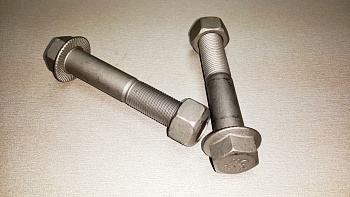 Болт амортизатора подвески HOWO нижний короткий М16х1.5х90 