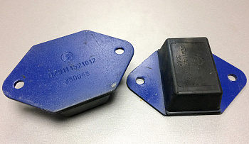 Подушка (отбойник) рессоры задняя SHAANXI синяя