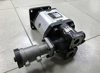 Насос подъема кузова HOWO CBD-F100+33Q с клапаном